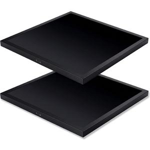 Mcacggo Black 2x2 Surface Mount LED Panel Lights 2 Pack, 0-10V Dimmable, 40W-30W-20W & 3000K-4000K-5000K Selectable, 24 Inch Square Flush Mount Ceiling Fixture for Kitchen, Shop, 100-277V, ETL,White