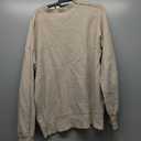 Amazon Essentials Women's Soft Touch Pleated Shoulder Crewneck Sweater (Medium, Beige)
