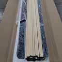 CXVX King Size Bed Frame with Upholstered Headboard, Button Tufted Design, Strong Wooden Slats, No Box Spring Needed, Easy Assembly, Noise Free