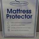 SPRINGSPIRIT Twin Mattress Protector Waterproof, Twin Mattress Pad Cover Fitted up to 14'' Depth Pocket, Fitted Bed Fitted Sheet (White)