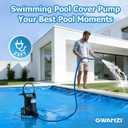 1/2HP Swimming Pool Cover Pump Automatic On/Off 3500GPH Submersible Water Pump with Filter Net 3/4 Check Valve Adapter & 25ft Power Cord 110V Sump Pump for Swimming Pool Hot Tubs Pond Basement