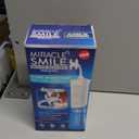 Ontel Miracle Smile Water Flosser for Teeth&Gum Health, Unique H-Shaped Flossing Head&4 Water Jets, Cordless Water Flosser Features 360 Cleaning&3 Pressure Modes, USB Rechargeable Dental Floss, White