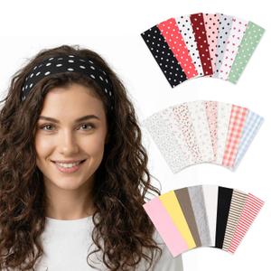 JATEBI 24pcs Headbands for Women Stretchy Wide Hairbands Workout Hair Accessories for Birthday Valentines