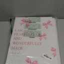 LARTSFRO Coquette Pink Bow Canvas Wall Art Decor Prints Posters, Pink Bow Room Bedroom Bathroom Dorm Wall Art Decor Aesthetic for College Teen Girls Gifts, Inspirational Bible Verses Bow Wall Decor, 11x14 Inch Set of 4 Pcs Bow Pictures (Canvas Framed 11x14)