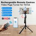 Auto Face Tracking Selfie Stick Tripod with Fill Light, 360 Rotation & Gesture Control, 70.9" Selfie Stick Tripod for iPhone with Remote for for TikTok/Vlog/Live Stream/Video Recording