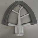 Flex Edge Beater for KitchenAid 4.5/5 Qt Tilt-Head Mixer  Flexible Silicone Edge kitchen aid paddle attachments, Auto-Scrape Bowl Scraper, For Kitchen Aid Accessories and Attachments (Gray)