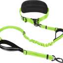 Hands Free Large Dog Leash, 6-8 FT Bungee Leash with Waist Belt for Dog Up to 150 lbs, Running Walking Jogging