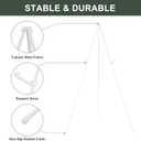 DANMO Easel Stand for Wedding Sign Poster 63'' Instant Display Floor Adjustable Metal Art Easel White