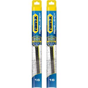 Rain-X 810358 Repellency Water Repellent Wiper Blades, 16" Windshield Wipers (Pack of 2), All Weather Streak-Free for Enhanced Visibility w/Water Repellency Formula