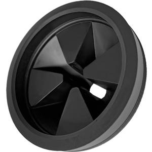 3 1/8 Inch Garbage Disposal Sink Baffle Splash Guard, Quiet Collar, Black Rubber, Perfect Fit for Insinkerator, Moen, Waste King, GE Disposer