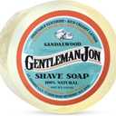 Gentleman Jon Sandalwood Shaving Soap for Men - Creates the Perfect Lather - Ideal for Smooth Shaves - Moisturizes & Protects - Elevate Your Grooming with this Classic Shave Essential - 1 pc (2.25 oz)