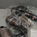 Terviiix 4-in-1 Hot Air Rotating Blow Dryer Brush Kit  1000W with Rotatable Round Brushes (2 Sizes), Oval Volumizer, and Diffuser  Ideal for Curly Hair, with Arthritis-Friendly Big Buttons, Black