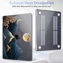 May Chen for M5 MacBook Air 13.6 Inch Case 2026 2025 2024-2022 Release M5 A3449 M4 A3240 M3 A3113 M2 A2681, Plastic Hard Shell Case for MacBook Air 13.6" with Retina Display, Starry Mountain