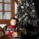 Yunsailing 100 Pcs Christmas Ball Ornaments Decorative Hanging Baubles Set Xmas Balls Seasonal Decorative Pendants for Christmas Tree Party Decorations(Black)