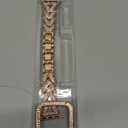 Rhinestones Encrusted Metal Bracelet and Case, Compatible with Apple Watch Bands 38mm-49mm (Series 10/1/SE/Ultra 2)- Bling Gold Women's Jewelry Strap, Luxury iWatch Bracelet with Screen Protector