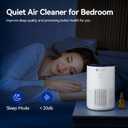 Aucleia Air Purifiers for Bedroom Home with H13 True HEPA Filter, 20dB Quiet Air Cleaner for Pets Hair Dander Odor, Smoke Dust Pollen, Aromatherapy Function, White