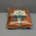 PAVILIA Super Soft Fleece Throw Blanket Orange, Luxury Fuzzy Plush Flannel Throw, Warm Cozy Ribbed Microfiber Blanket for Sofa Couch Bed, Lightweight Striped Blanket, Orange, 50x60