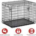 MidWest Homes for Pets Ultima Pro Heavy-Duty 30-Inch Dog Crate, Ultra-Strong Steel Double Door Pet Cage for Medium-Sized Breeds, Accessories Included