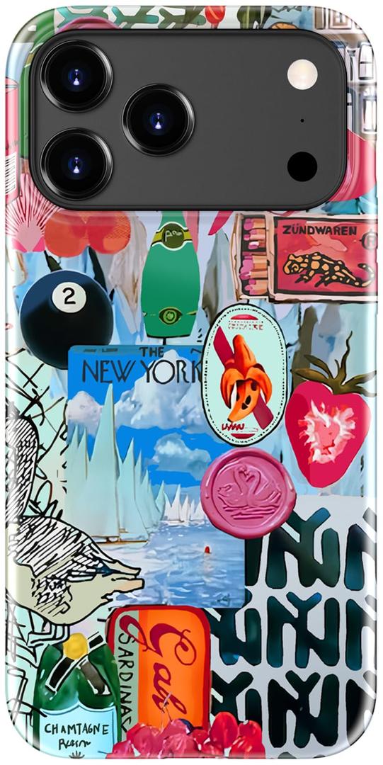 DorisMax for iPhone 17 Pro Max Case Cute, Preppy Trendy Floral Design
