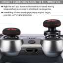 FPS Thumbstick Extender x 2 & Printing Rubber Silicone Grip Cover x 4 for PS5 Dualsenese & PS4 Controller (Death of Kanji&Danger of Kanji)