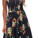 VOTEPRETTY Women's Summer Dresses Spring Sundresses Beach Clothes Outfit Vacation 2024 V Neck Casual Tropical Resort Hawaiian (Large, Floral25)