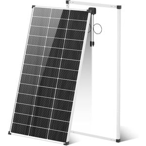 200 Watt Solar Panel, 18 Volt Solar Panels for RV, 25% High Efficiency N-Type 18BB PV Module Solar Charger Waterproof IP68 for 12V Battery Shed Van Camp Boat Home Farm Off-Grid(56.7"x26.4",Single)
