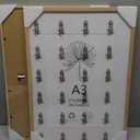 A3 Oak Wood Picture Frame 2 Pack Natural Grain Photo Frame, Display Picture A4 with Mat or 11.7x16.5 Without Mat Art Gallery Poster Frame