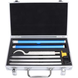 8 Pcs Wood Turning Tool Set, Tungsten Carbide Inserts, Adjustable Length Handle, 4 Types of Tools, Easy Storage Box, for Woodworking and Woodturning