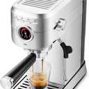 CASABREWS 5418 PRO Espresso Machine 20 Bar, Upgraded Espresso Maker with Powerful Steam Milk Frother, Stainless Steel Coffee Machine with Fast Heating System for Cappuccino, Latte, Silver
