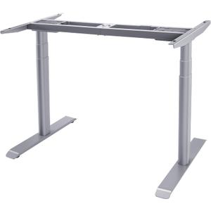 Fromann Dual Motor 3 Stage Electric Adjustable Standing Desk Frame Height 25.9" -51.5" Sit Stand up Desk Base (Grey)