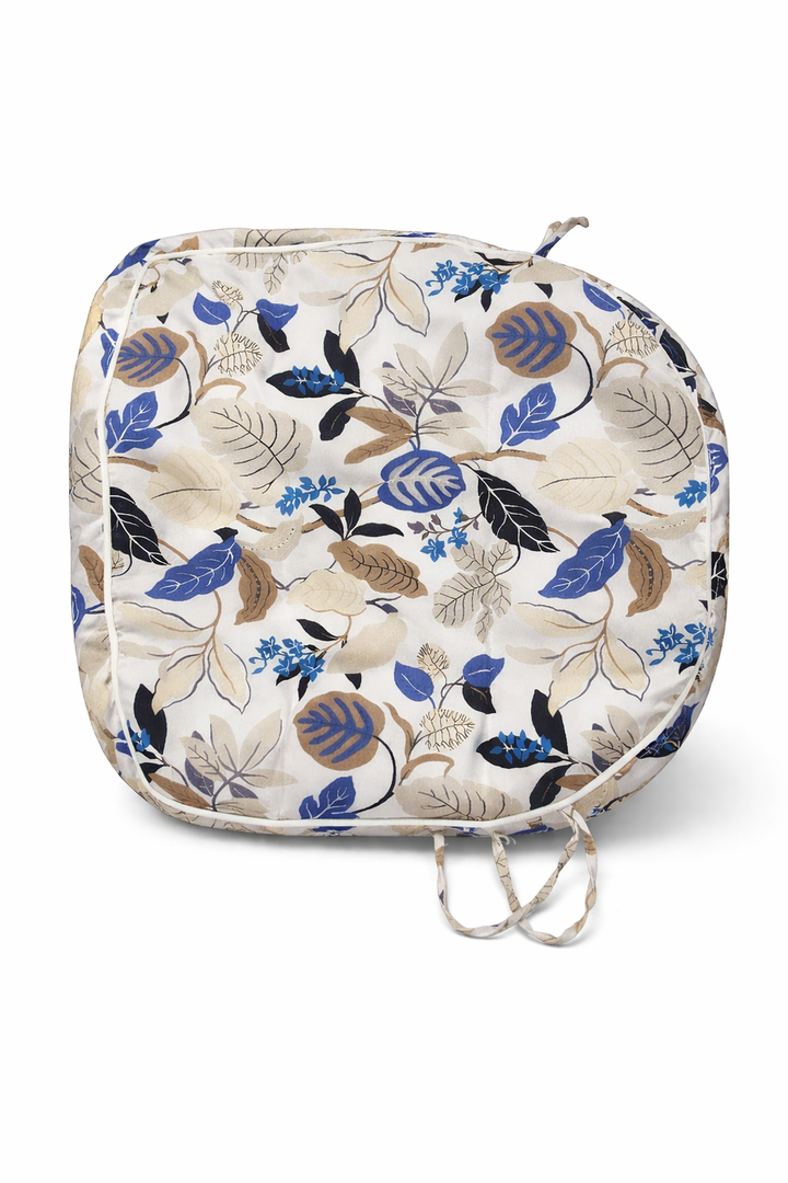 Set of 2 Outdoor Chair Cushions 19"x19"x2",Water Repellent Dining Seat Cushion with Ties and Removable Covers, Chair Cushions for Indoor and Patio Furniture, Damask Green