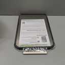 Stainless Steel Cutting Board Anti-scratch Grid Design, Large 16"*11" Double Sided Non Toxic Cutting Board, Kitchen Metal Chopping Boards for Meat Veggies,Dishwasher Safe, Juice Groove (Black)