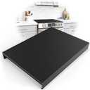 Stainless Steel Gas Stove Top Cover, Multi-functional Noodle Board, Cooktop Cover for Expanding Kitchen Space, Robust and Durable, 30"x 22"x2.7", Black