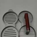 KIGI Double Non-Stick Stuffed Burger Press Hamburger Patty Maker for Meat Beaf (2 in 1)