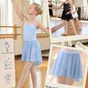 LessonZoo 3 Pack Girls' Ballet Skirts, 3-Color, 4-6 Years