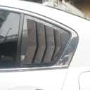 ZiWen 2X Sport Quarter Window Scoops Louvers for Honda Accord Sedan 2013 2014 2015 2016 2017 (Carbon Fiber Print)