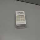 6 x Cat Eye Nails Short Squoval, Shimmery White, Small Size Press on False Nails, 24 Reusable Fake Nails With Stick on Adhesive Tabs