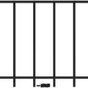 19.5 in. x 35 in. Black Aluminum Puppy Picket Add-on Kit 2 Pack