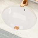 19" x 16" Oval Undermount Bathroom Sink