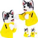 Aywewii 2pcs Kung Fu Husky Punching Dog Puppet Boxing Puppets Animal Toy Childrens Game Prank Toy Hand Puppets for Kids Teens Adults Birthday Party Toys for Boys Girls