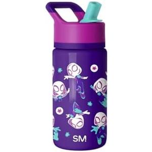 Simple Modern Kids Summit Water Bottle with Straw Lid | Marvel Spider-man 14oz Stainless Steel Cup Insulated Tumbler for Girls, School | Spider Gwen
