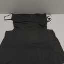 Aigeman Women Spaghetti Straps Mermaid Evening Gown Wedding Guest Dress Drape Neck Lace Backless Formal Maxi Dress 21 (Medium, Black)