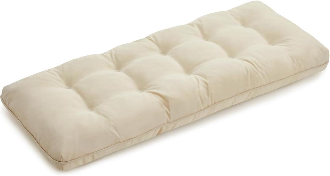 4" Thick Outdoor Bench Cushion 48x18x4 Inch, Waterproof Patio Furniture Cushions, Bench Seat Cushion for Porch Swing, Window, Indoor