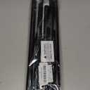 2 Pack Black Spring Tension Curtain Rods 24-46 Inches, Spring Loaded Curtain Rods No Drilling, Adjustable Tension Rod for Windows Bedroom Bathroom Kitchen Doorway Closet