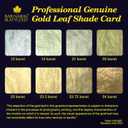 Barnabas Blattgold Gold Leaf - 23.75K Real Gold [10 Sheets, 3.4 inches] - Transfer Patent for Painting, Arts and Crafts