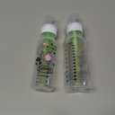 Dr. Brown's Natural Flow Anti-Colic Options+ Narrow Baby Bottle, Frog and Pig, 8 oz/250 mL, with Level 1 Slow Flow Nipple, BPA-Free, 0m+, 2-Pack