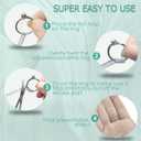 3 x Ring Size Adjuster for Loose Rings,12 Pack-6 Sizes Ring Guards Fitter Resizer,Invisible Coil Wrap Ring Tightener for Women & Men, Spacers Inserts Make Rings Smaller Without Resizing (Clear)