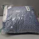 4 Pcs Hospital Bed Sheets Set, Soft Knitted Standard Sheets Quality, Include Fitted Coverlet, Quilt Cover, Pillow Case and Blanket(Blue)