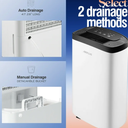 AIRPLUS 7.54 Pint Dehumidifiers with Drain Hose, Dehumidifier for Home, AP1907, White
