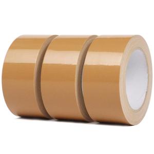 3 Roll Heavy Duty Waterproof Duct Tape, Hand Tearable, Repair Tape for Industrial & Professional Use, 1.88 Inch x 30 Yards, Brown